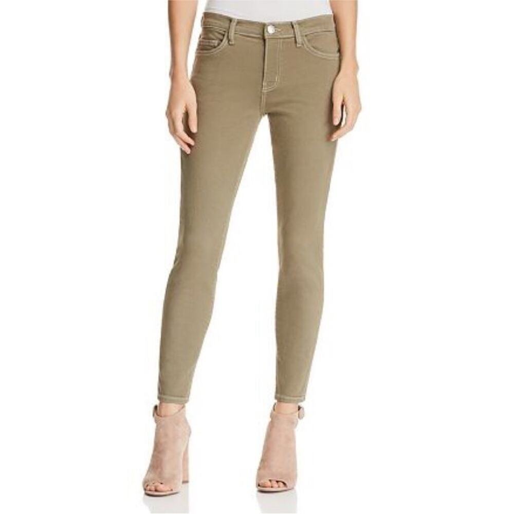 NEW Current/Elliott The Stiletto Skinny Jeans In Covert Green Womens 29